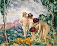 Louis Valtat - Girls Playing with a Lion Cub -